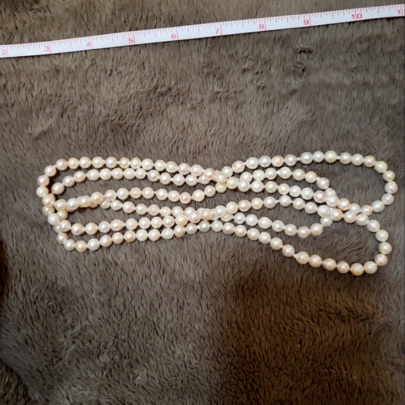 AKOYA PEARL LONG NECKLACE [7MM] - Picture 8 of 11